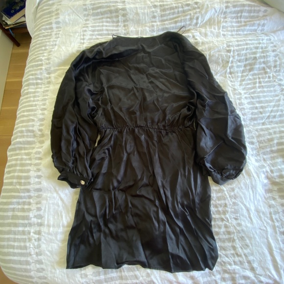 BRAND NEW Zara satin effect mini wrap dress - Picture 4 of 6